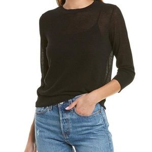 Vince sheer knit top